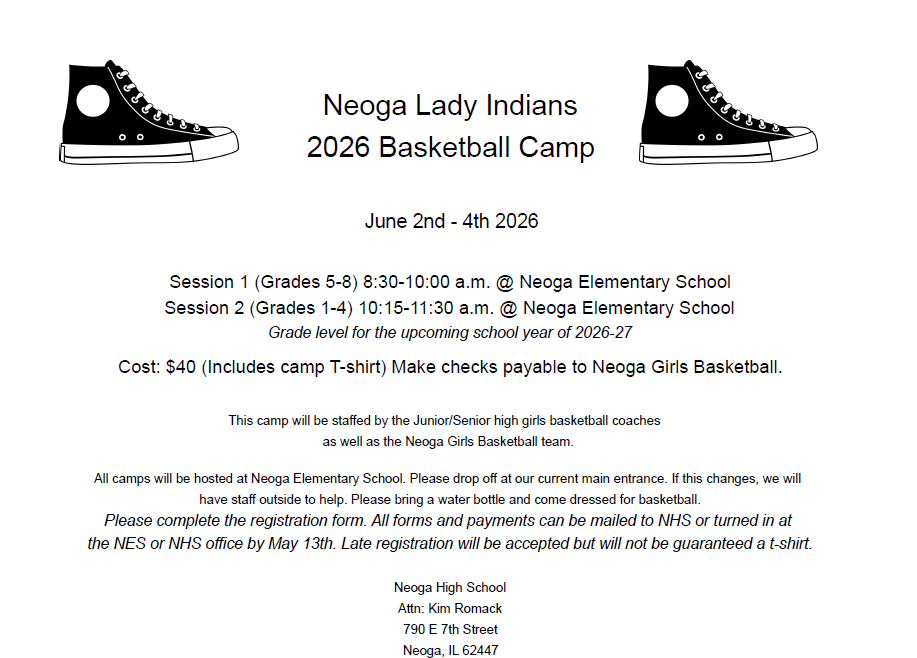 Lady Indians Basketball Camp